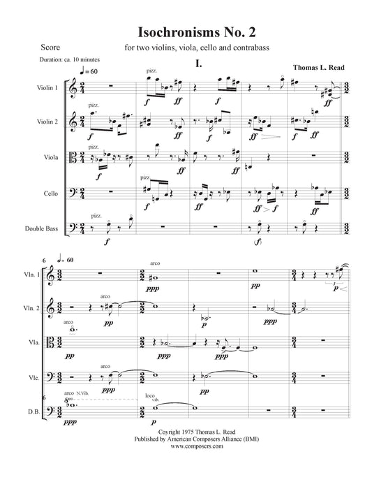 ISOCHRONISMS NO.2 (string quintet)