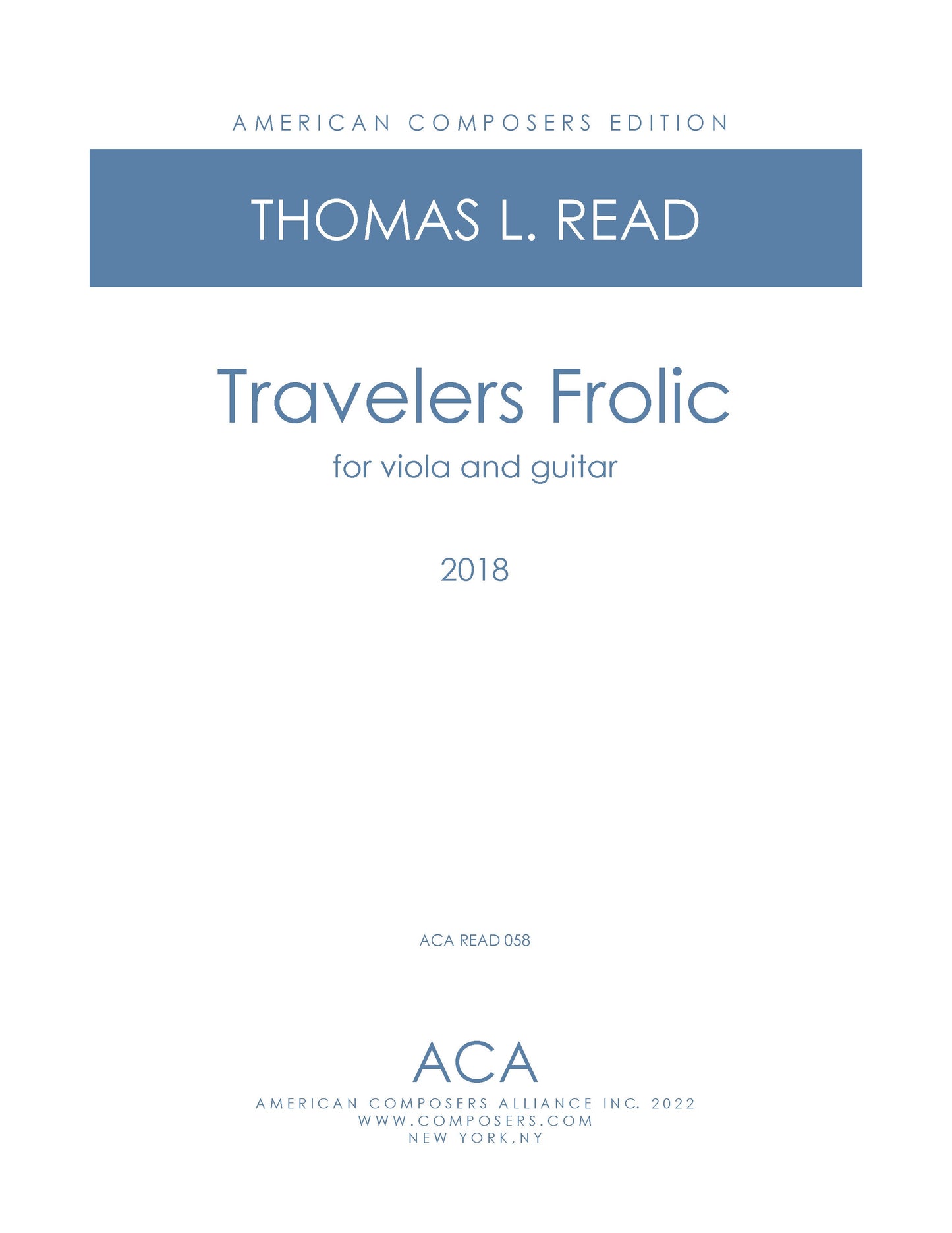 Travelers Frolic