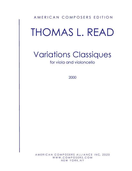 VARIATIONS CLASSIQUES