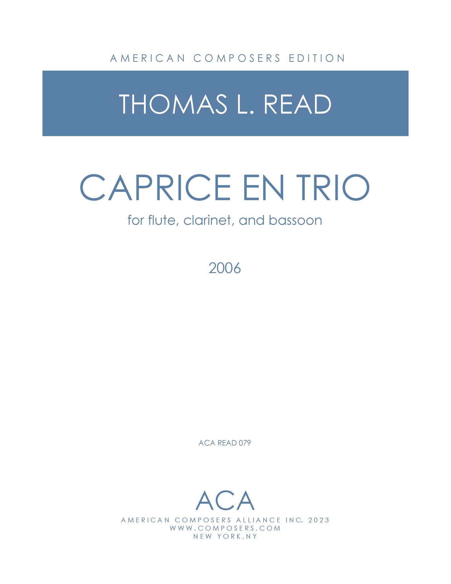 CAPRICE EN TRIO