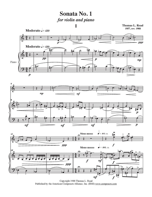 Sonata No. 1 for Volin and Piano