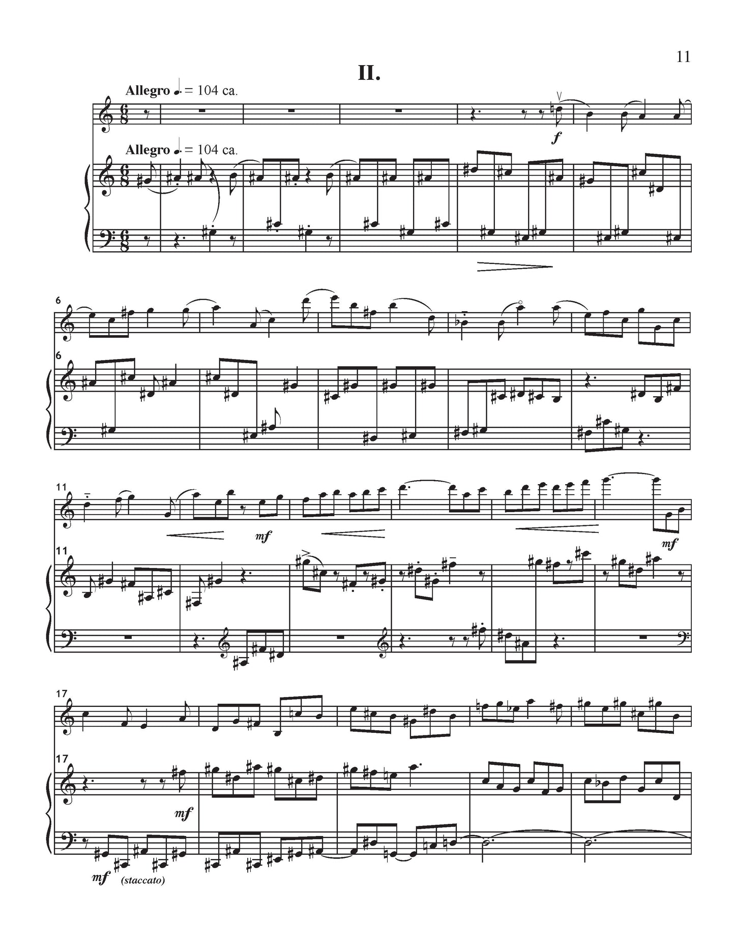 Sonata No. 1 for Volin and Piano