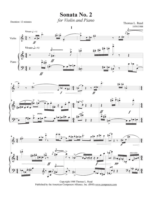 Sonata No. 2 for Violin and Piano