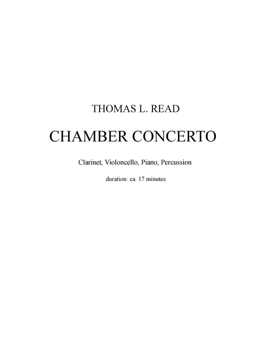 CHAMBER CONCERTO