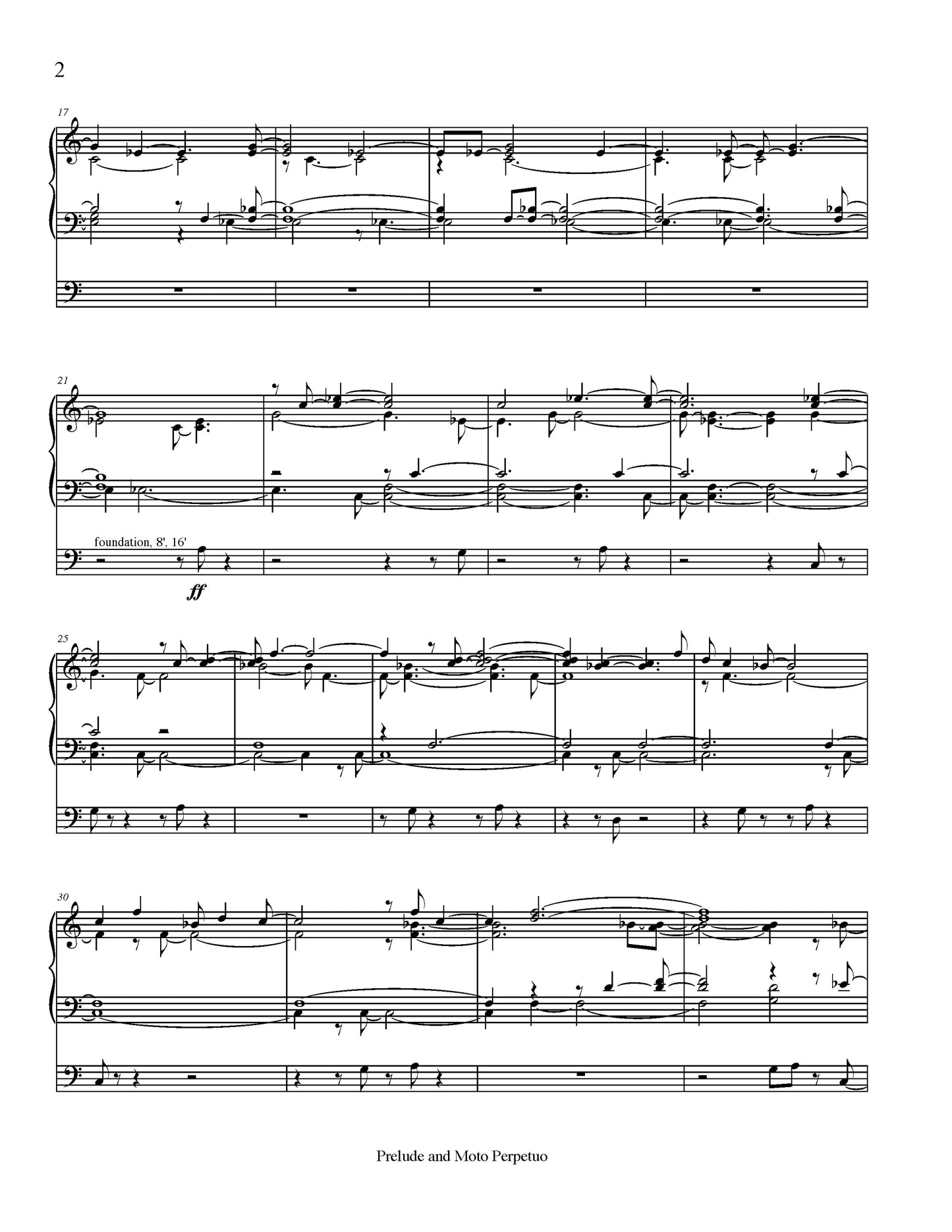 PRELUDE AND MOTO PERPETUO for organ