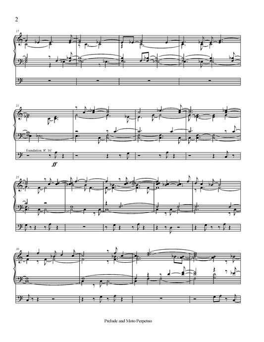 PRELUDE AND MOTO PERPETUO for organ