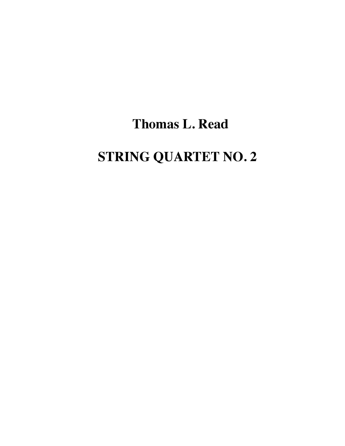 String Quartet No. 2