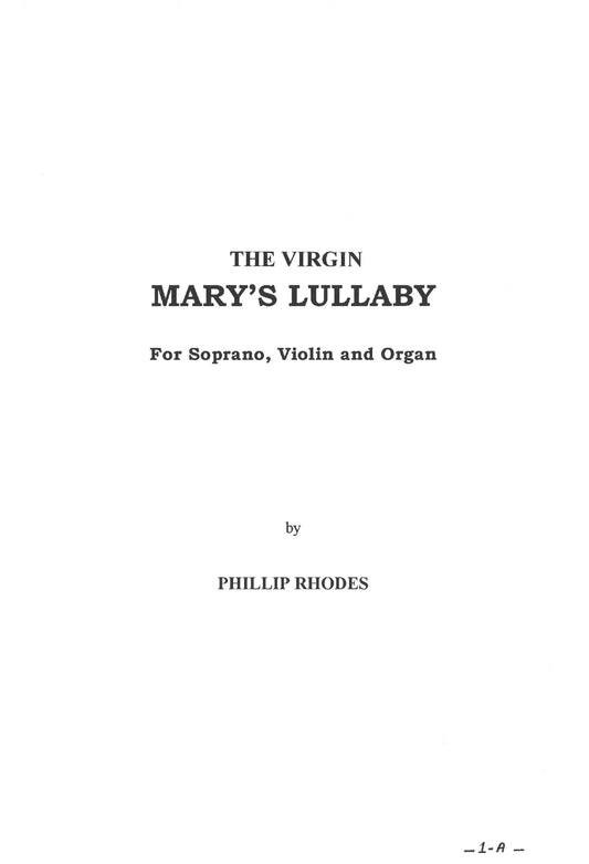 VIRGIN MARY LULLABY