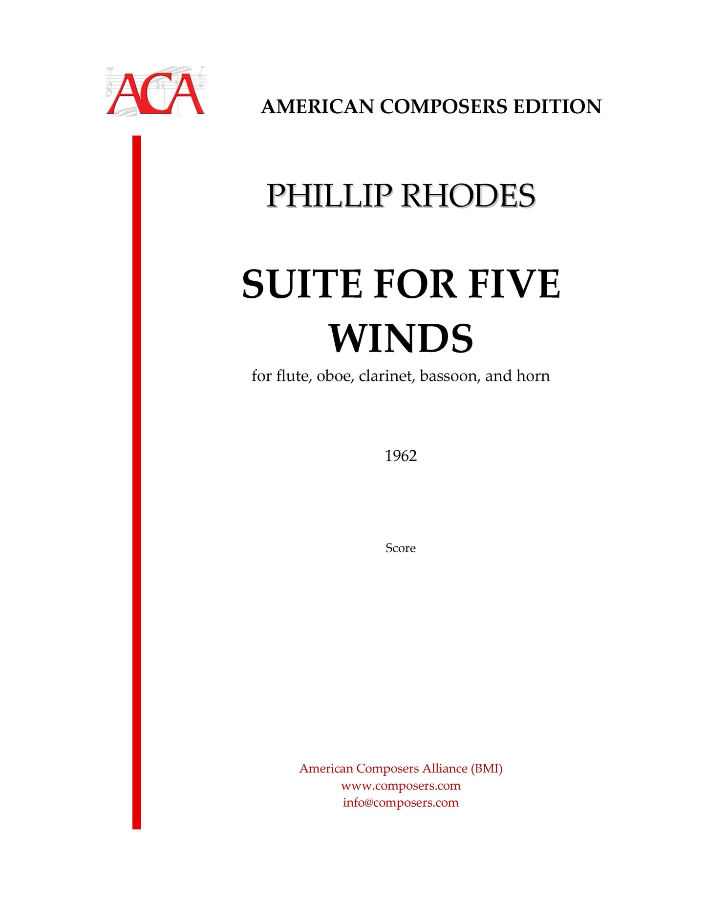 SUITE FOR FIVE WINDS