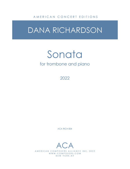 Sonata for Trombone and Piano