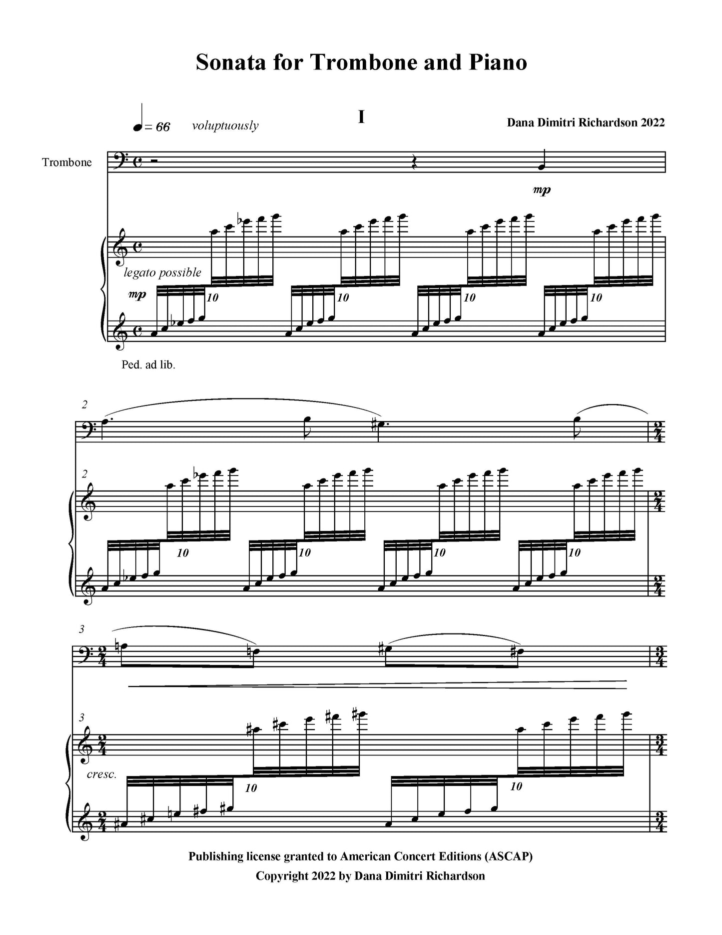 Sonata for Trombone and Piano