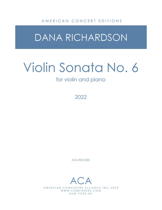 Violin Sonata No. 6