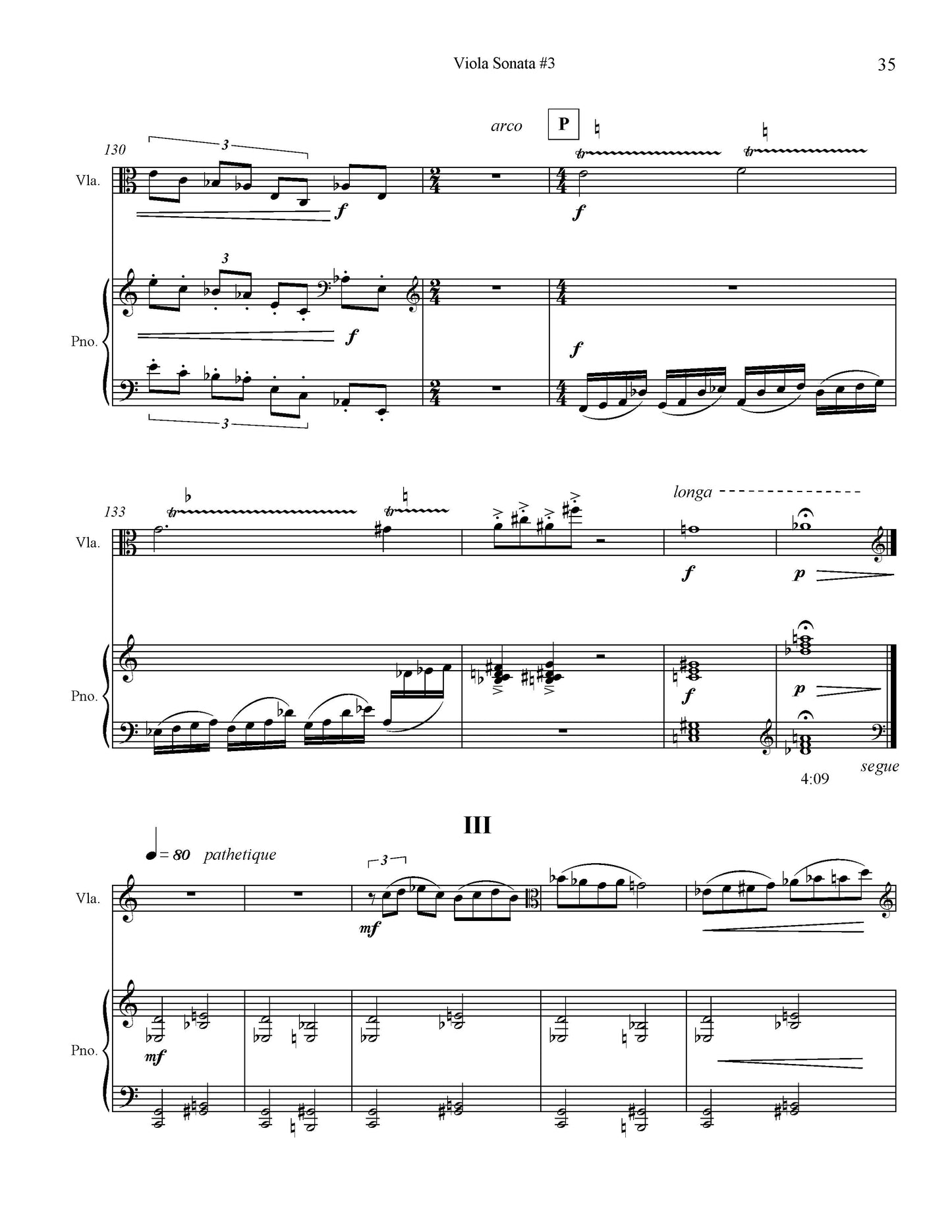 Viola Sonata No. 3