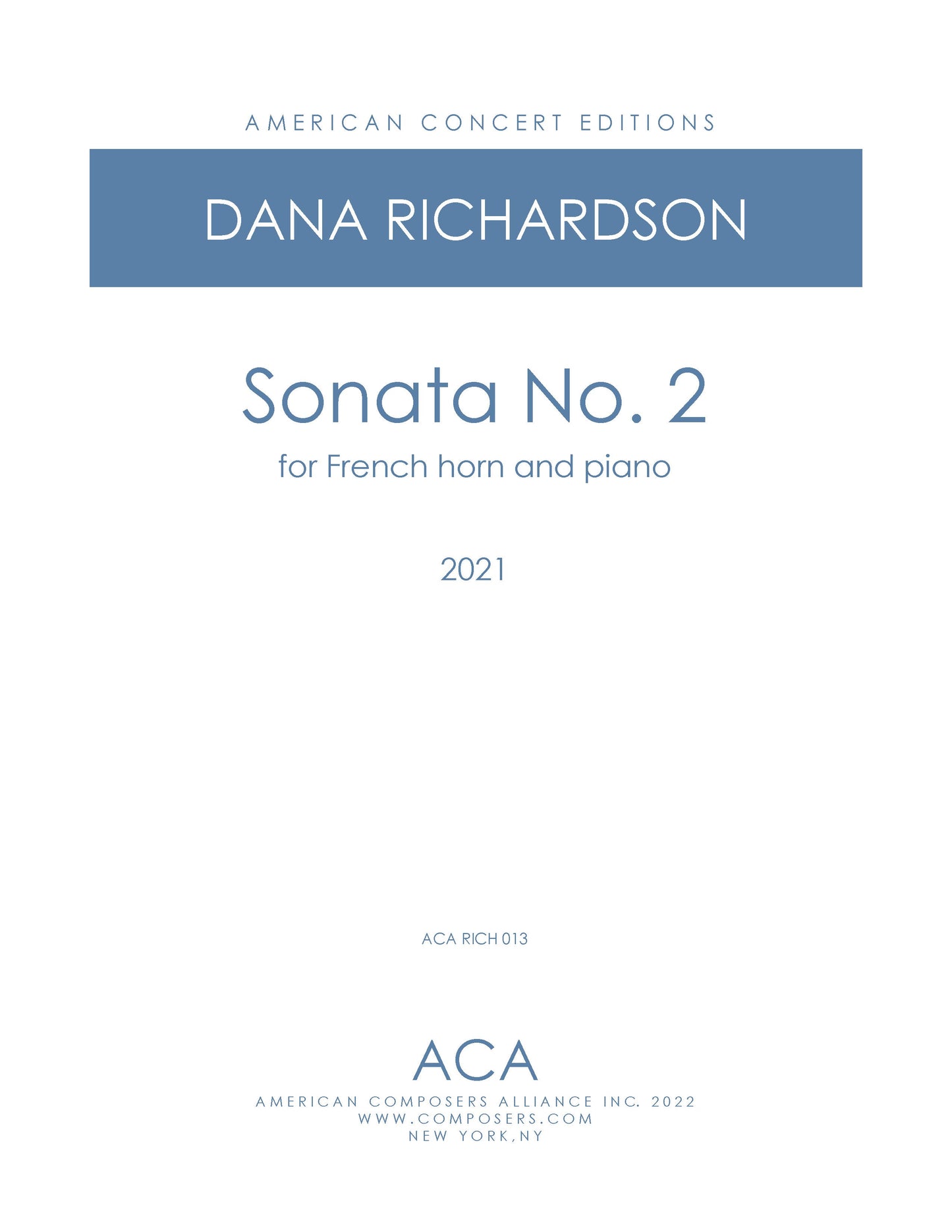 Sonata for French Horn and Piano No. 2