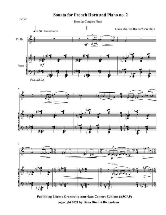 Sonata for French Horn and Piano No. 2