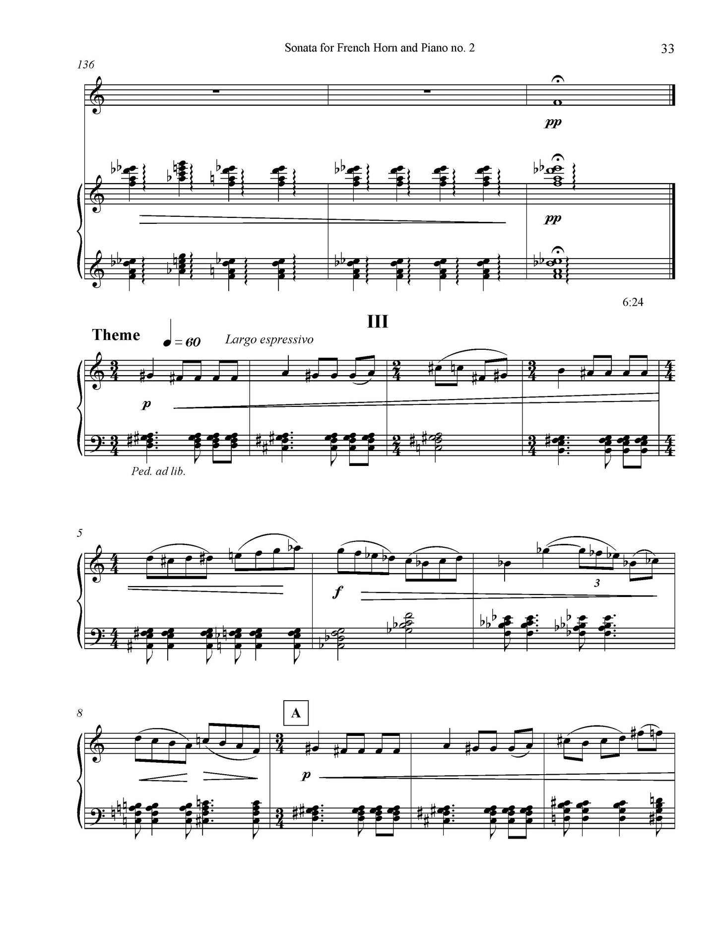 Sonata for French Horn and Piano No. 2