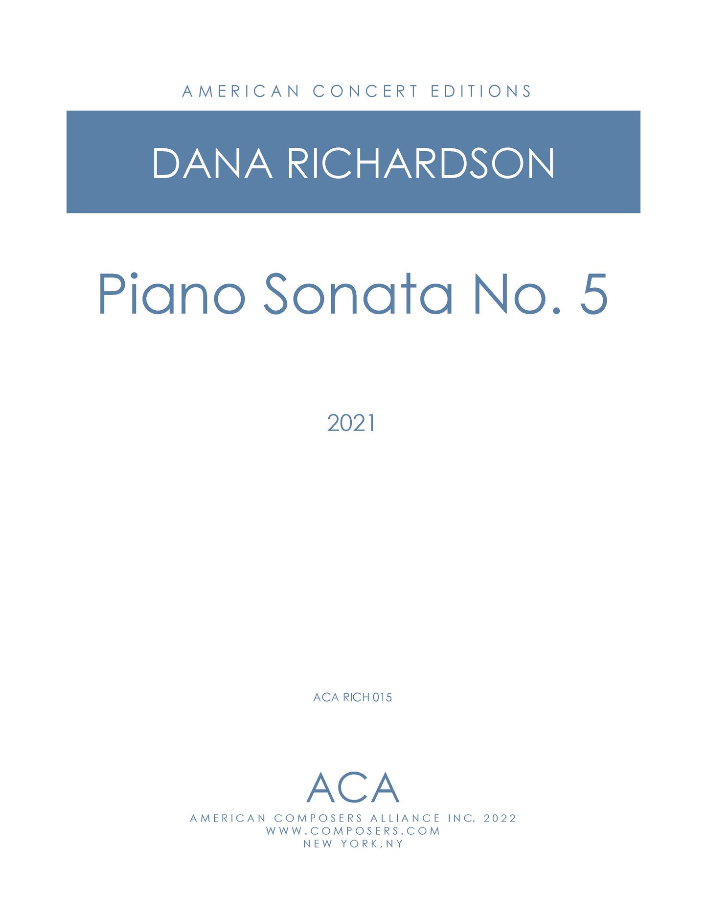 Piano Sonata No. 5