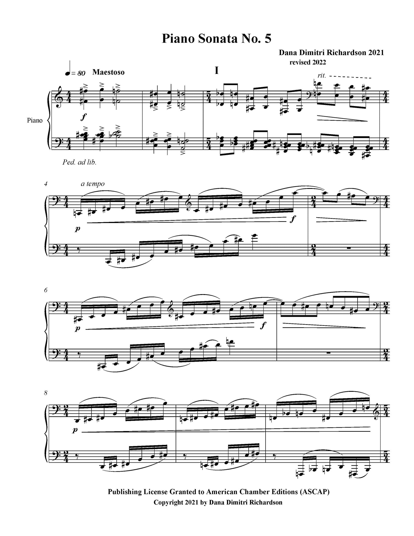 Piano Sonata No. 5