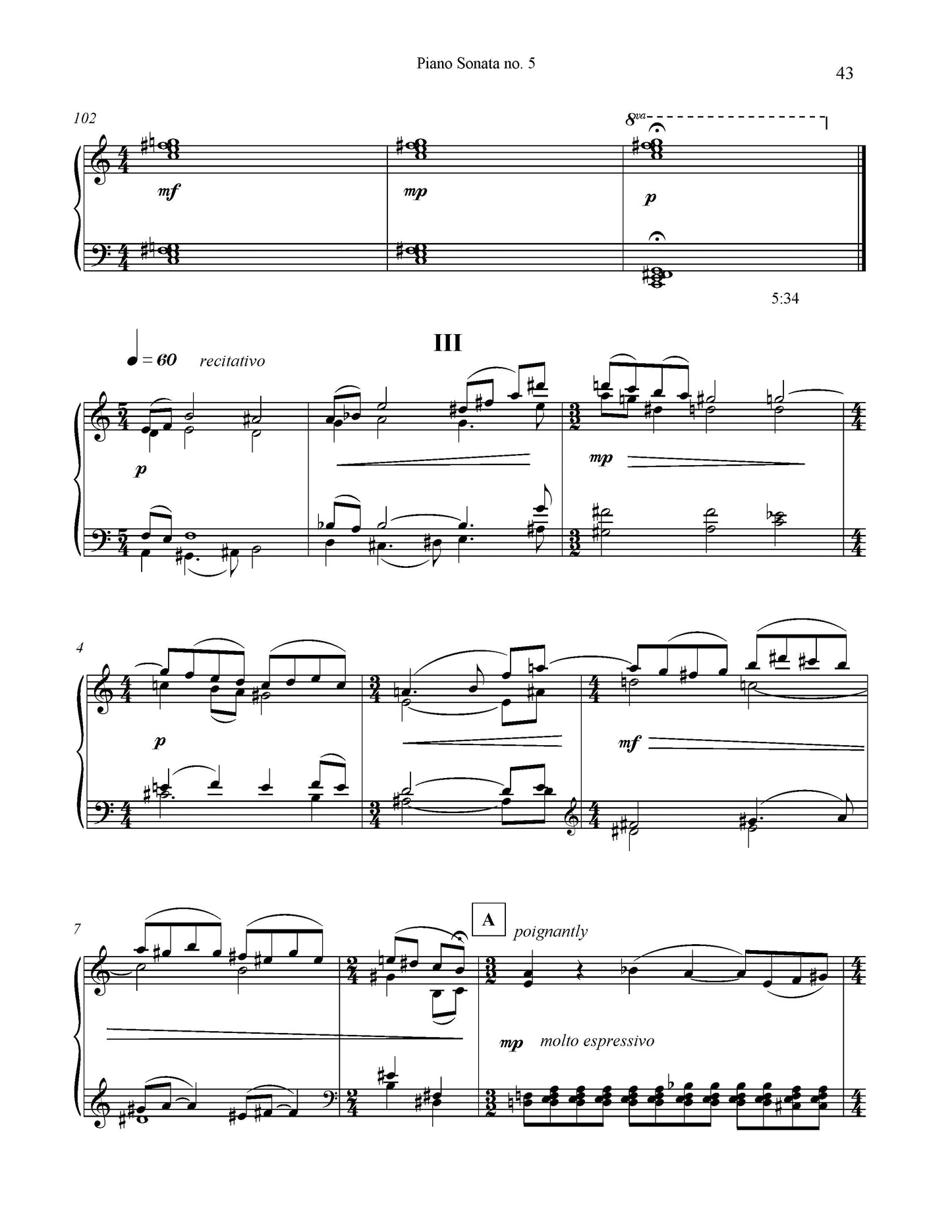 Piano Sonata No. 5