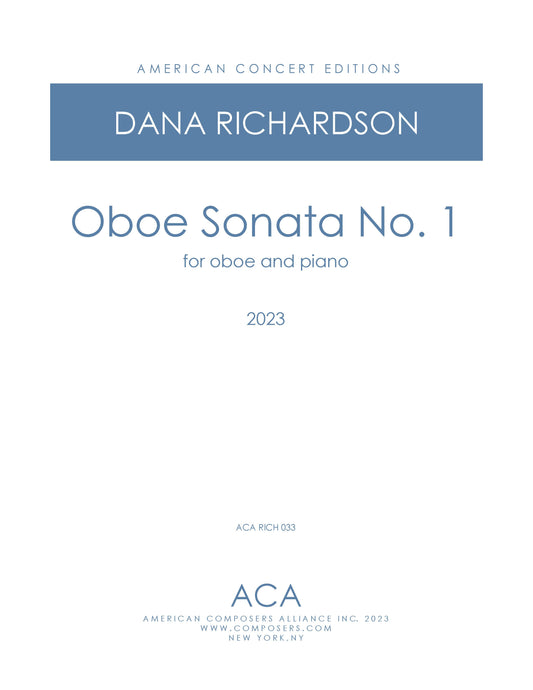 Oboe Sonata No. 1