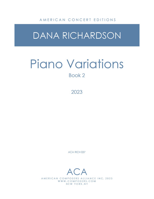 Piano Variations - Book 2