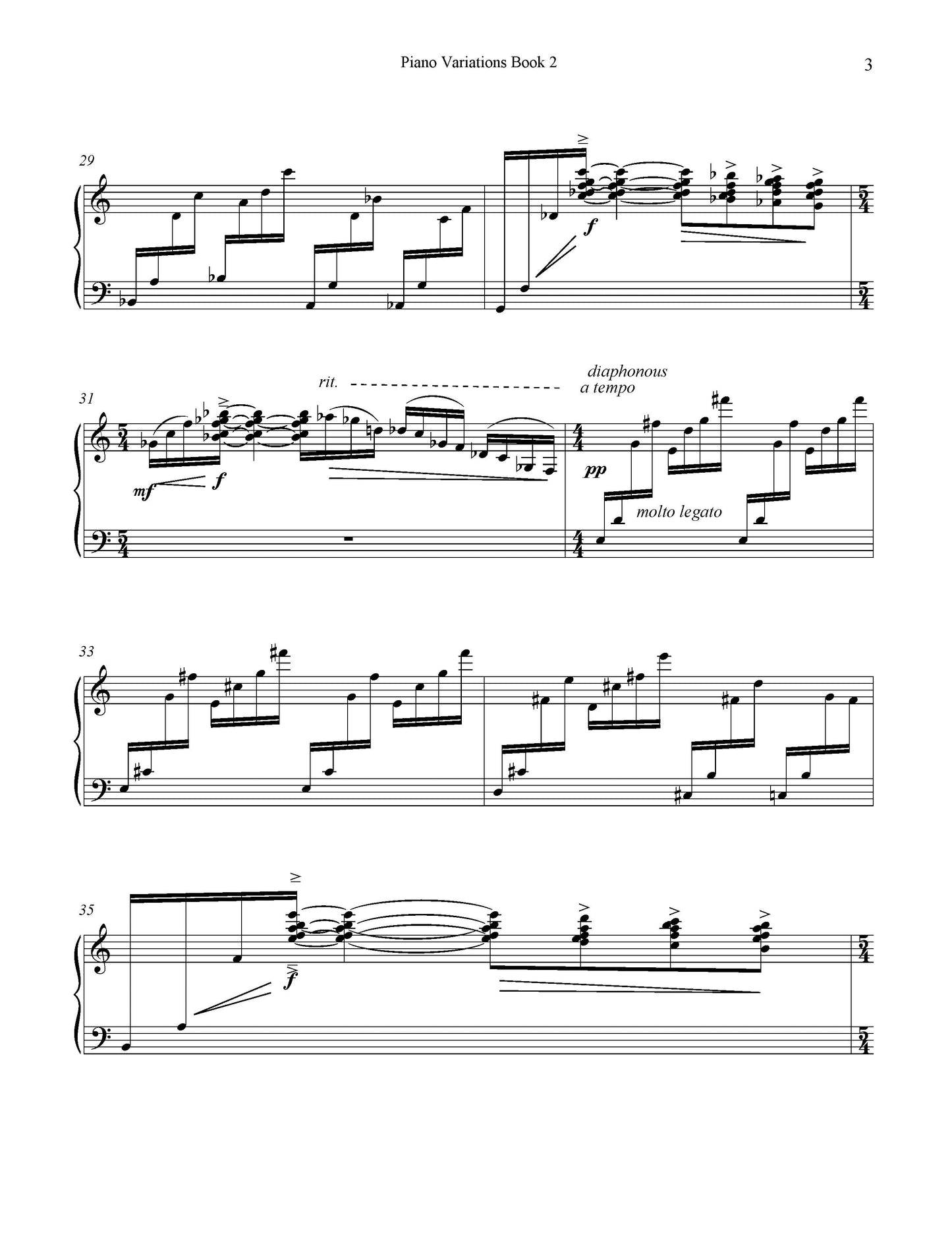 Piano Variations - Book 2