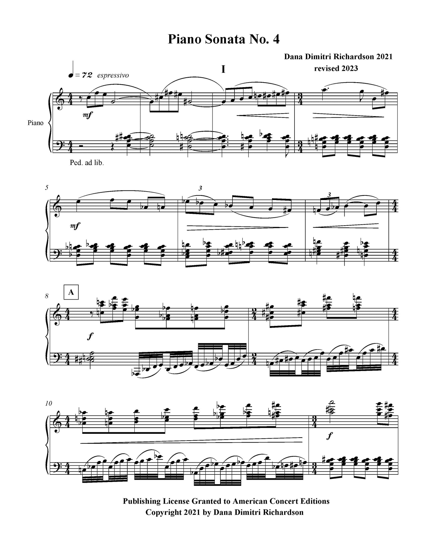 Piano Sonata No. 4