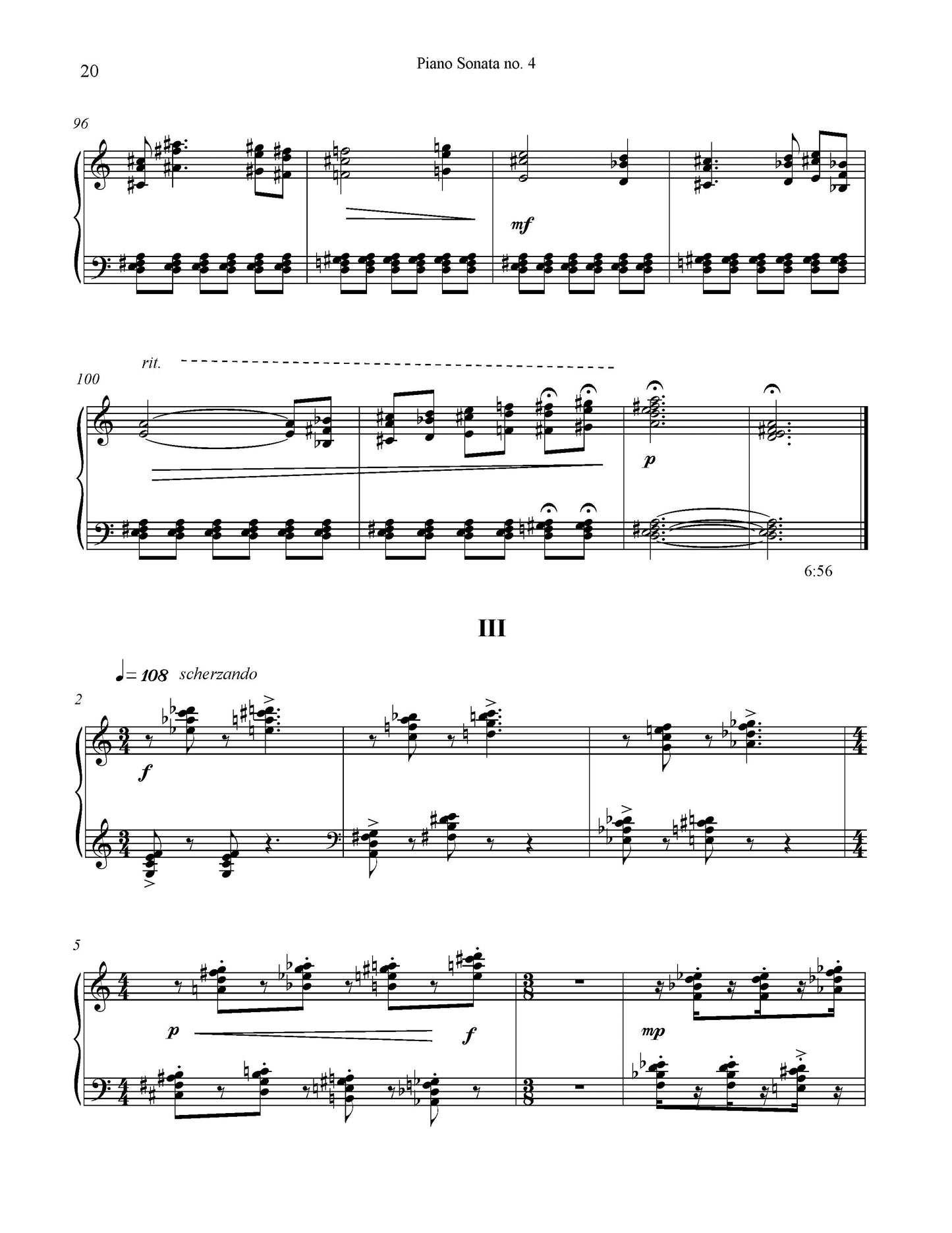 Piano Sonata No. 4