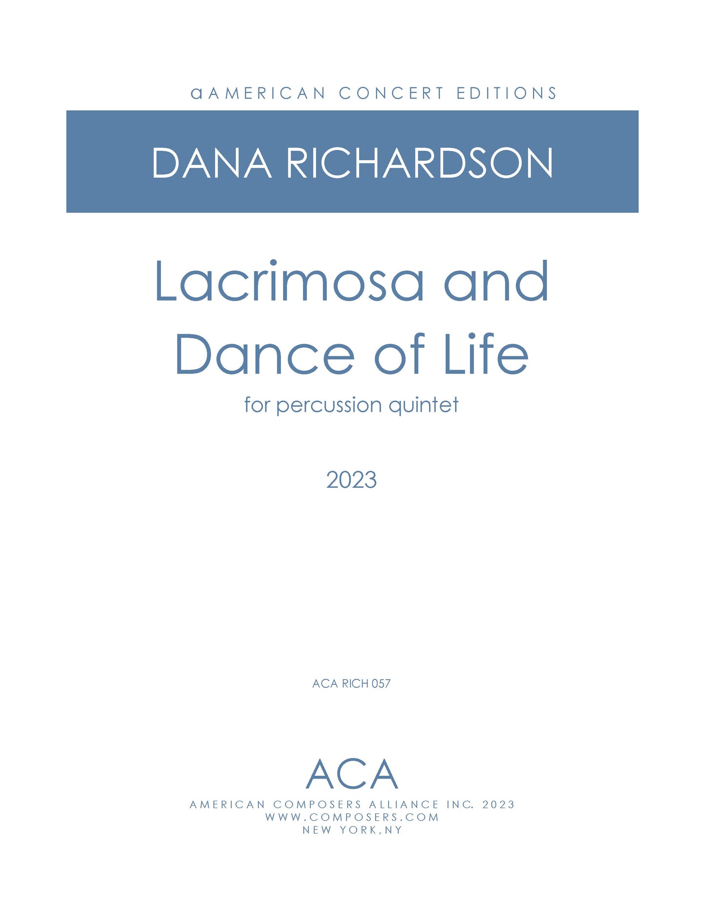 Lacrimosa and Dance of Life