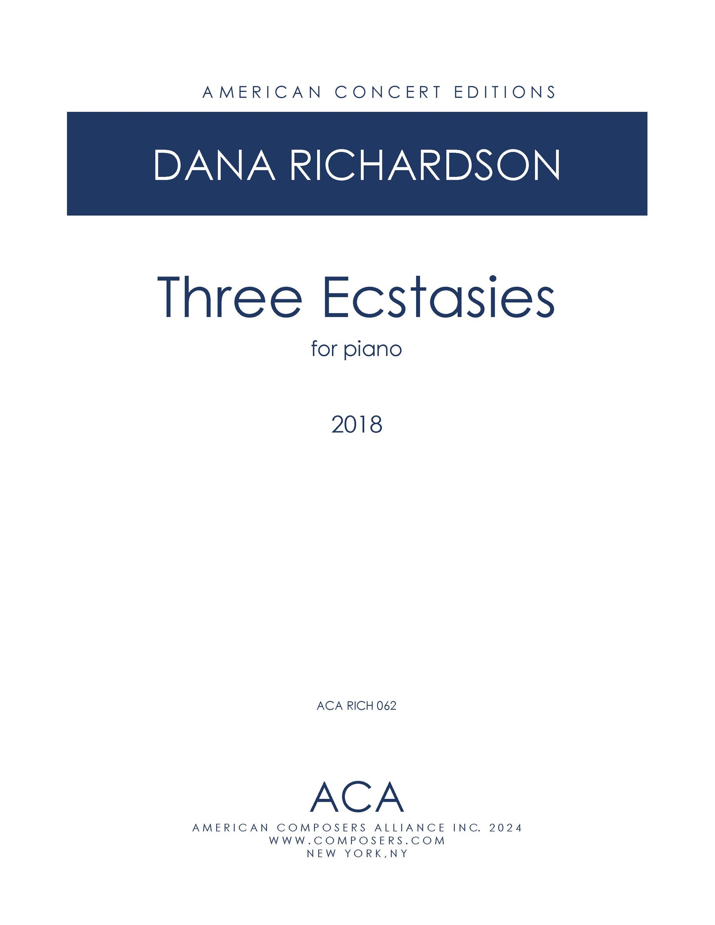 Three Ecstasies