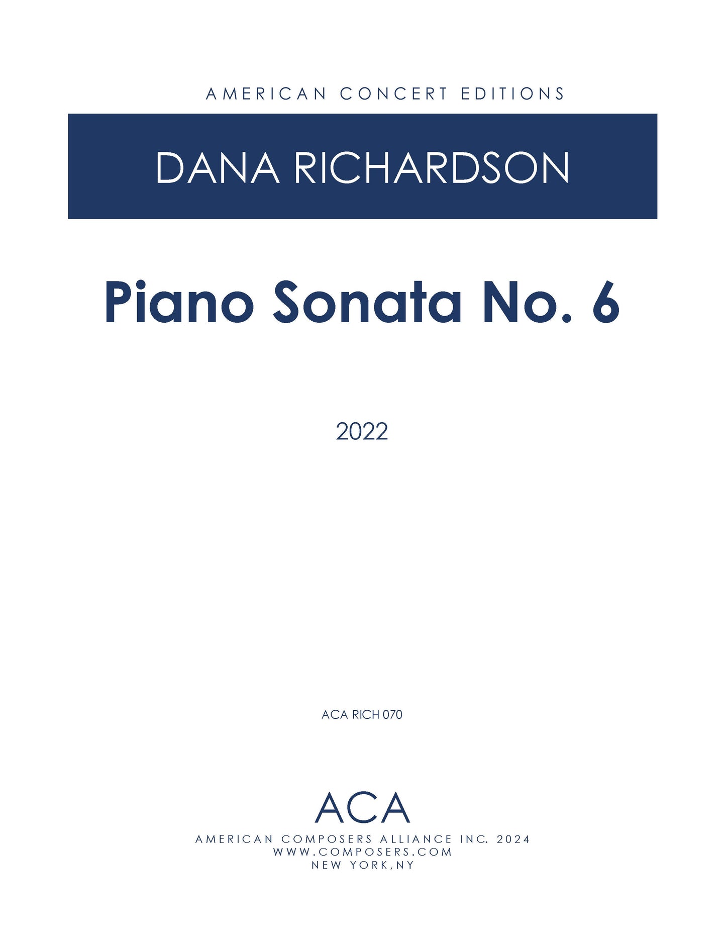 Piano Sonata No. 6