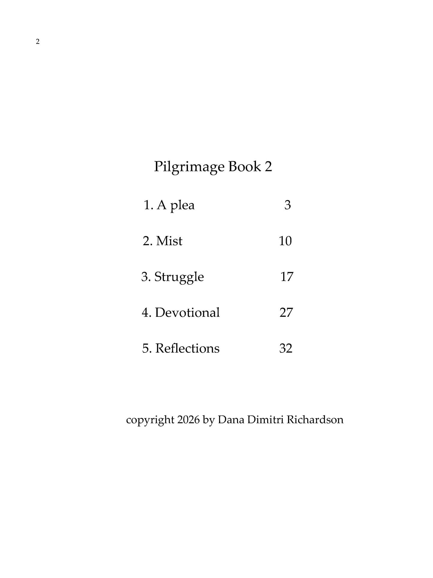 Pilgrimage: Book 2