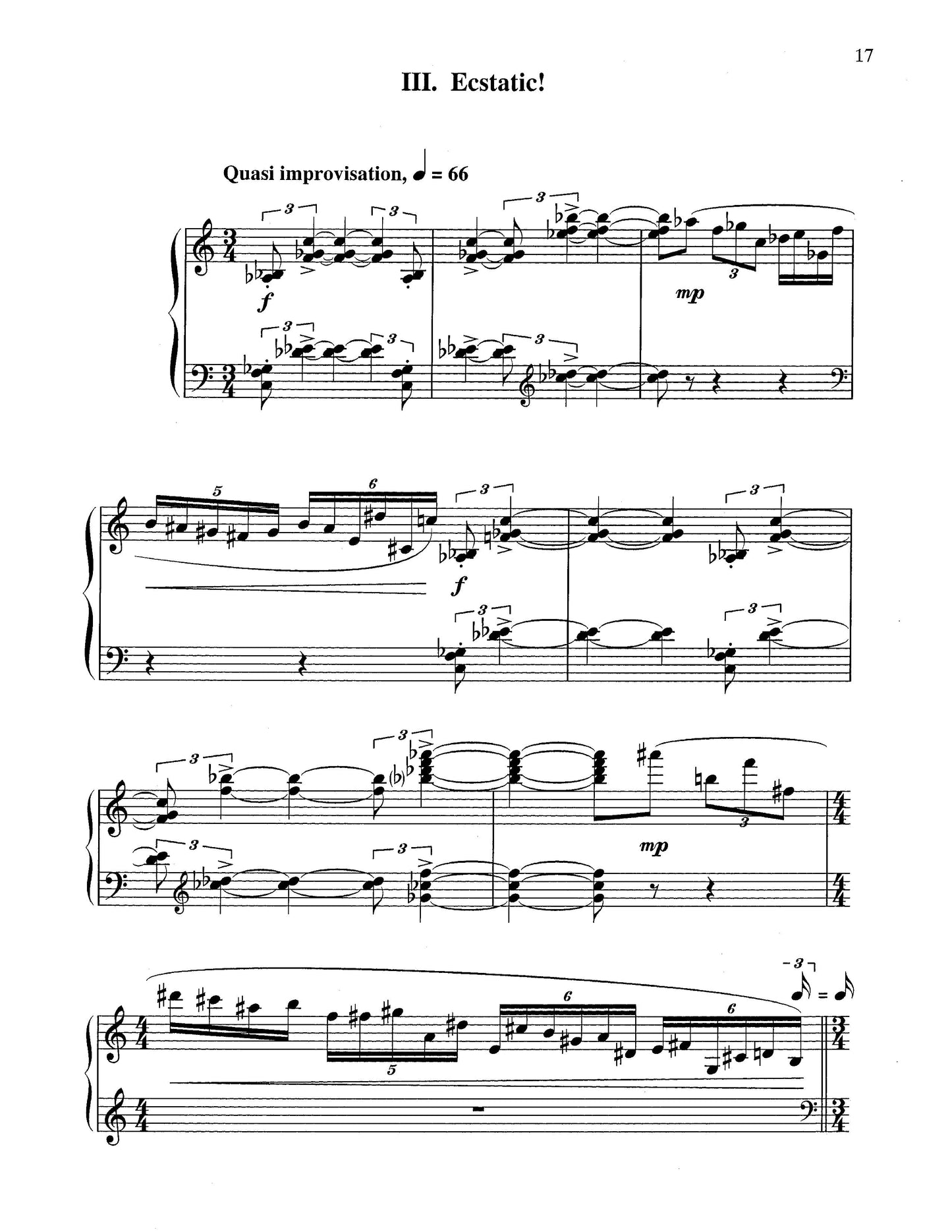 THREE BAGATELLES FOR PIANO