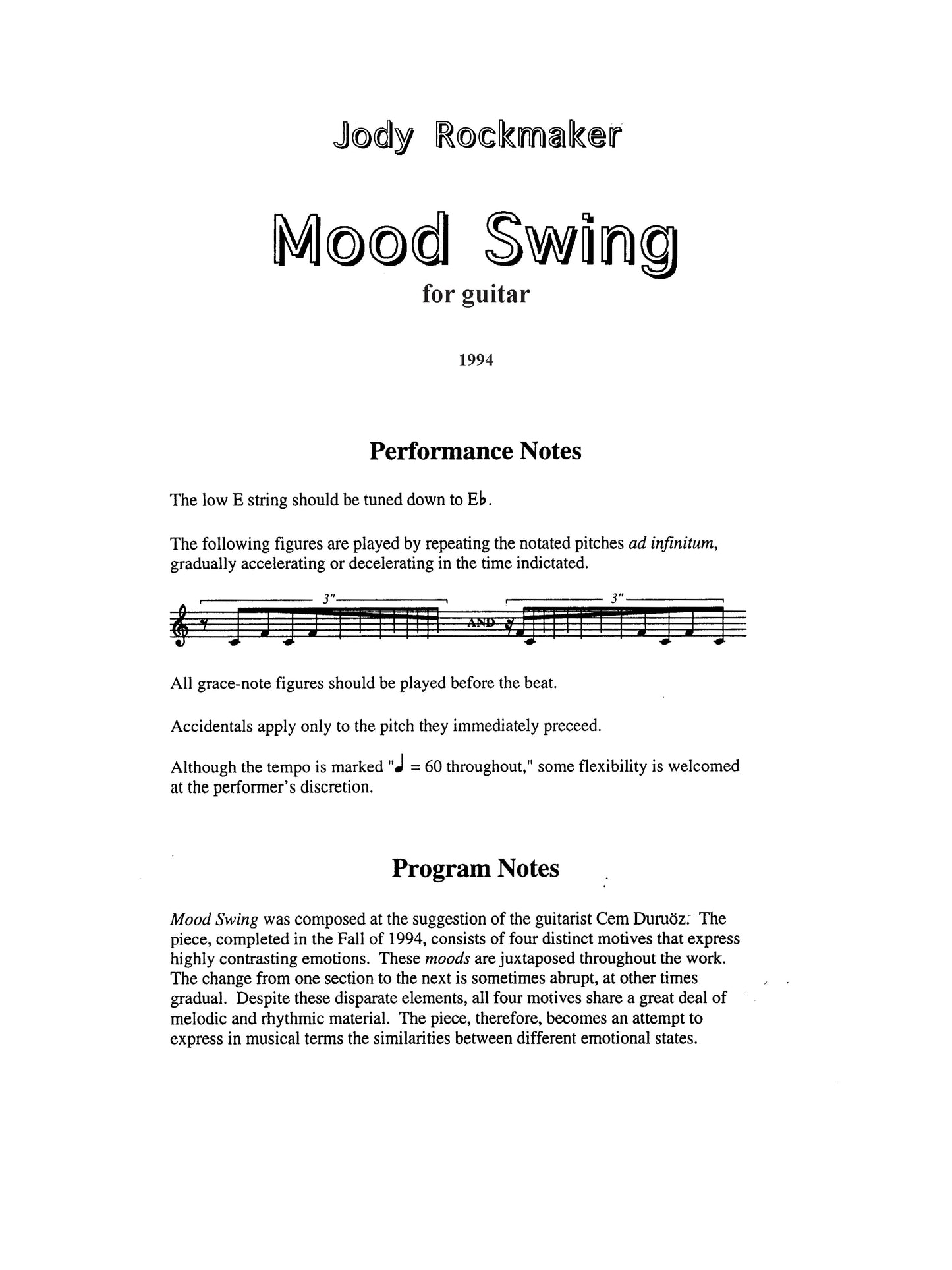 Mood Swing