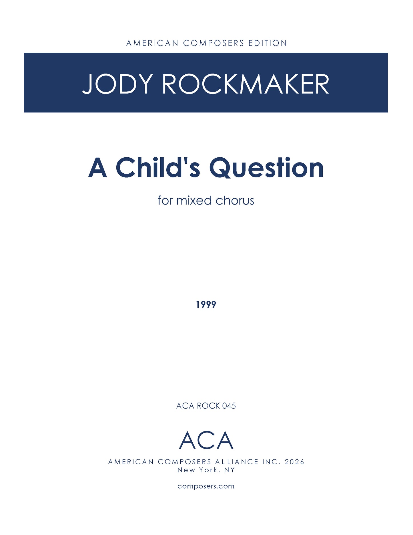 A Child's Question