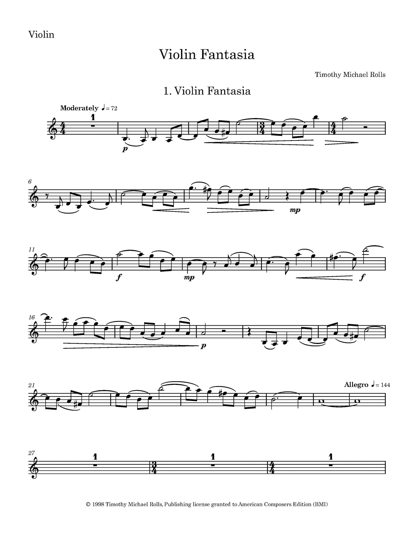 Violin Fantasia