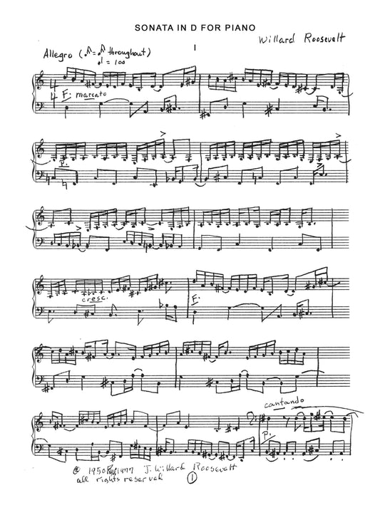 SONATA NO.1 IN D