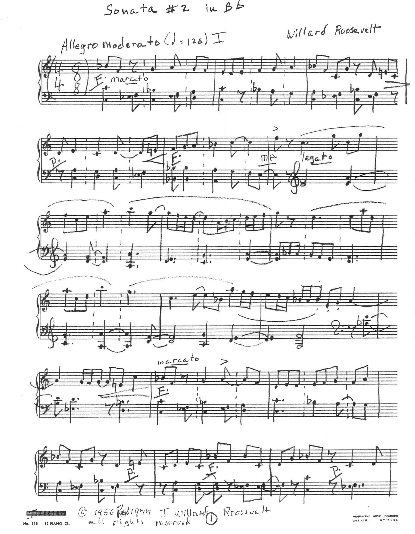 SONATA NO.2 IN Bb