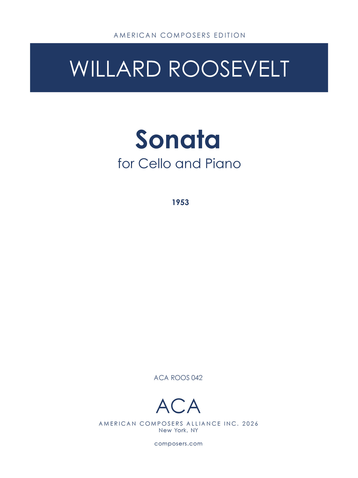 Sonata for Cello and Piano