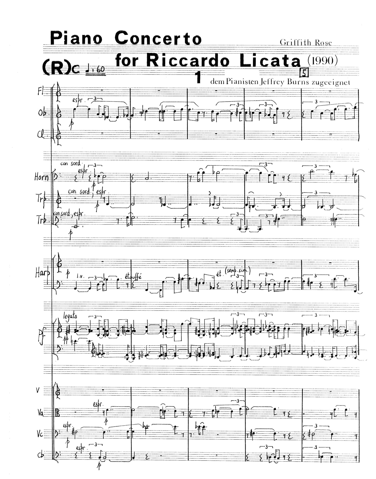 Piano Concerto for Richard Licata