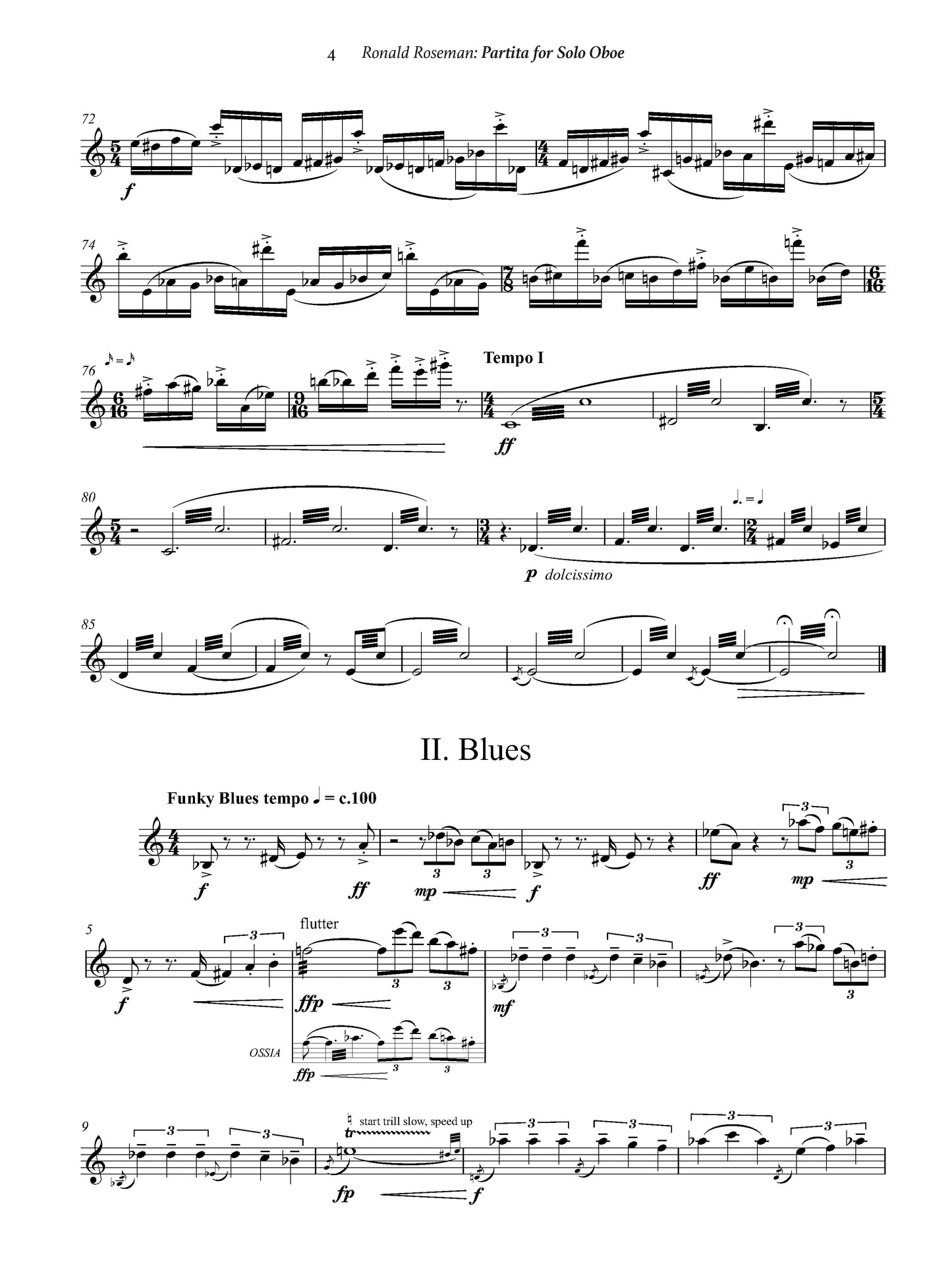 PARTITA FOR SOLO OBOE