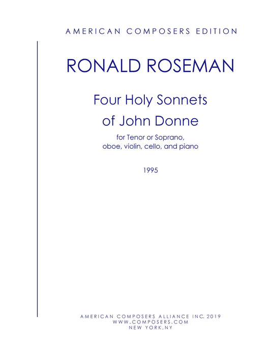 FOUR HOLY SONNETS OF JOHN DONNE