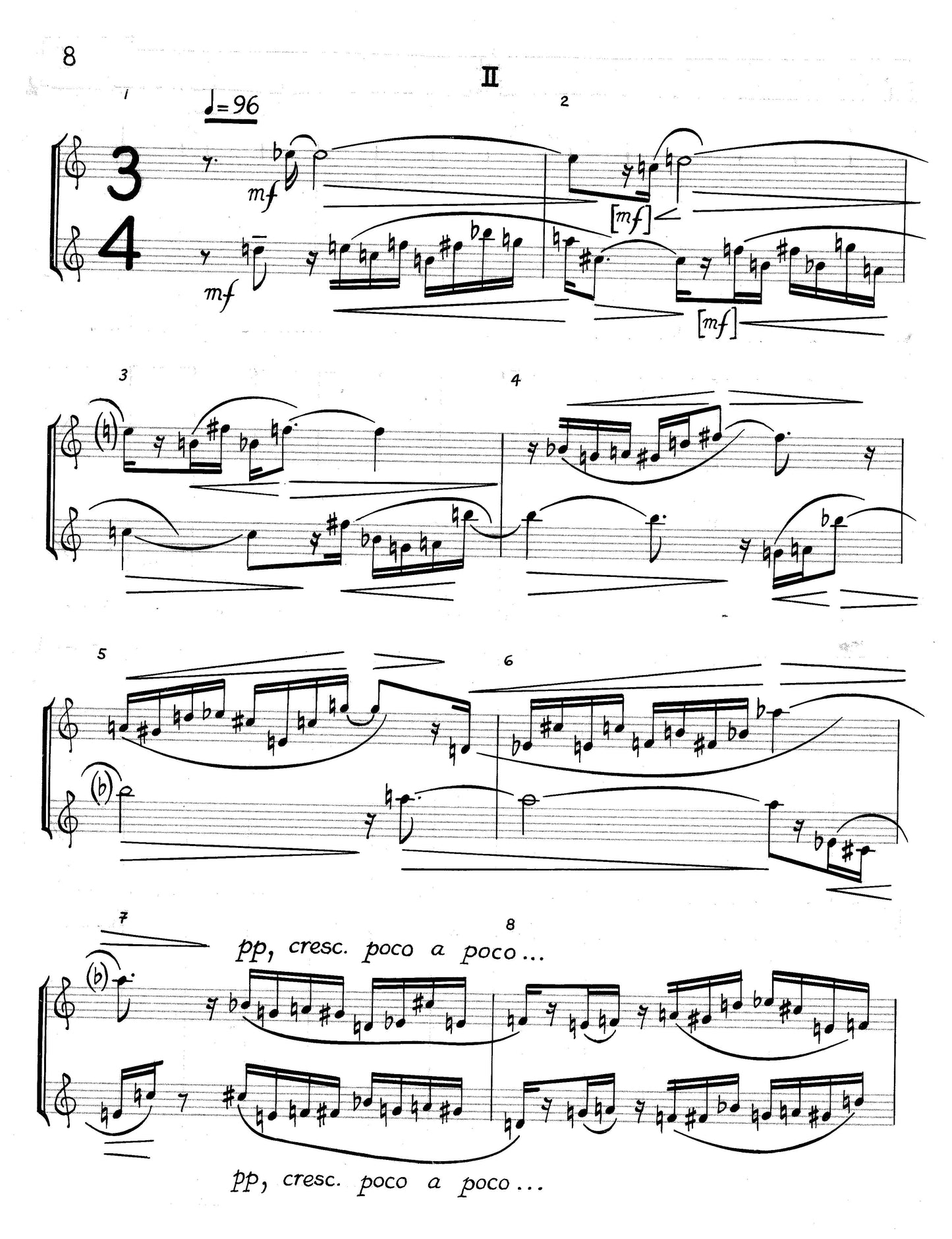 SIX SHORT PIECES FOR TWO FLUTES