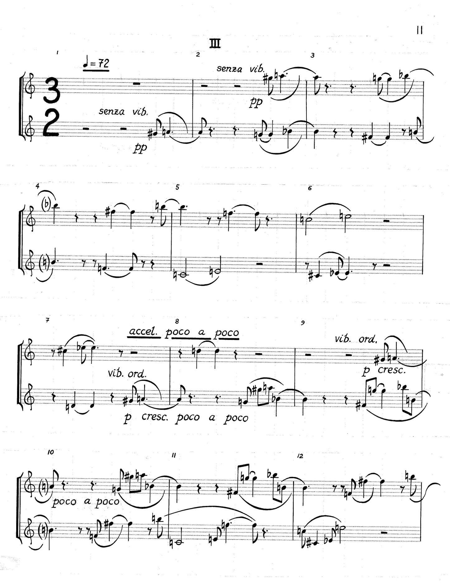 SIX SHORT PIECES FOR TWO FLUTES