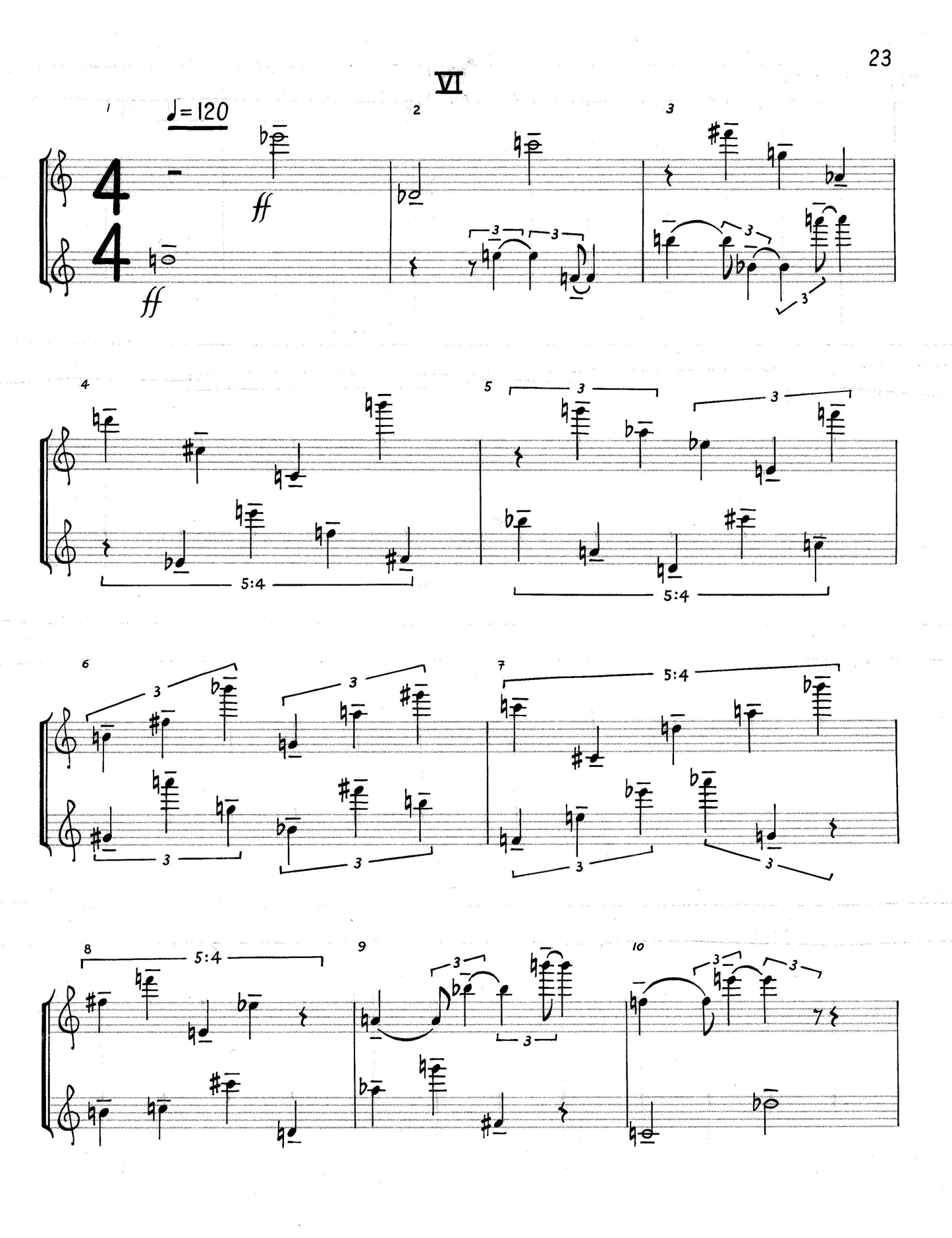 SIX SHORT PIECES FOR TWO FLUTES