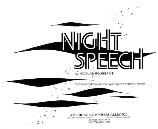 NIGHT SPEECH