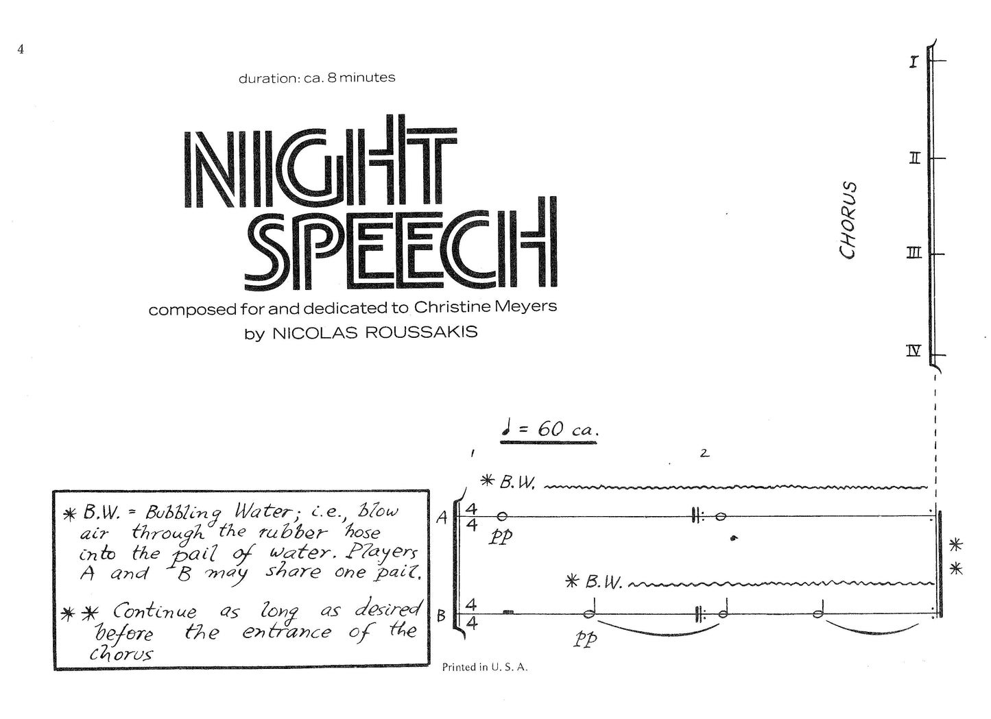 NIGHT SPEECH