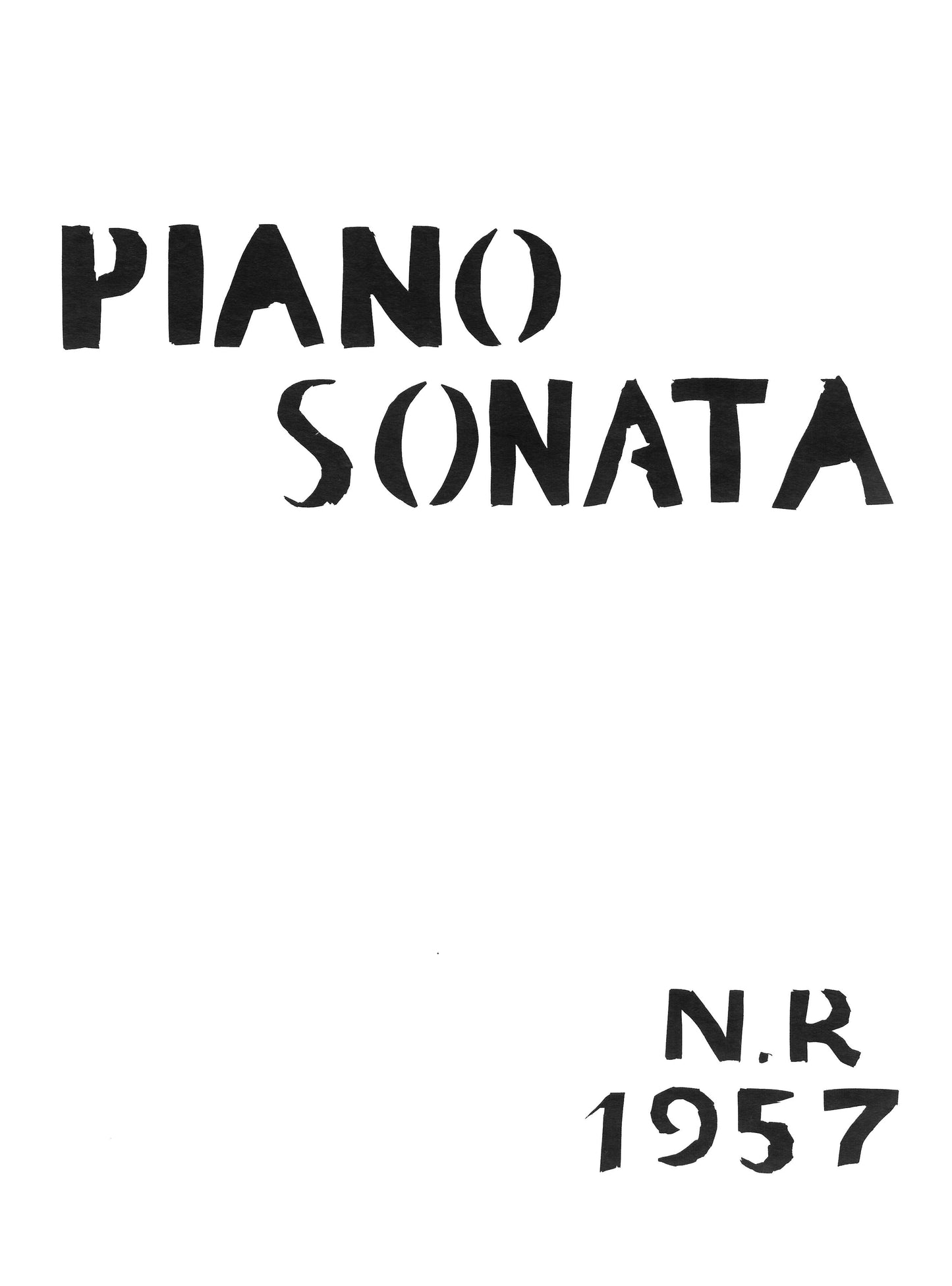 PIANO SONATA