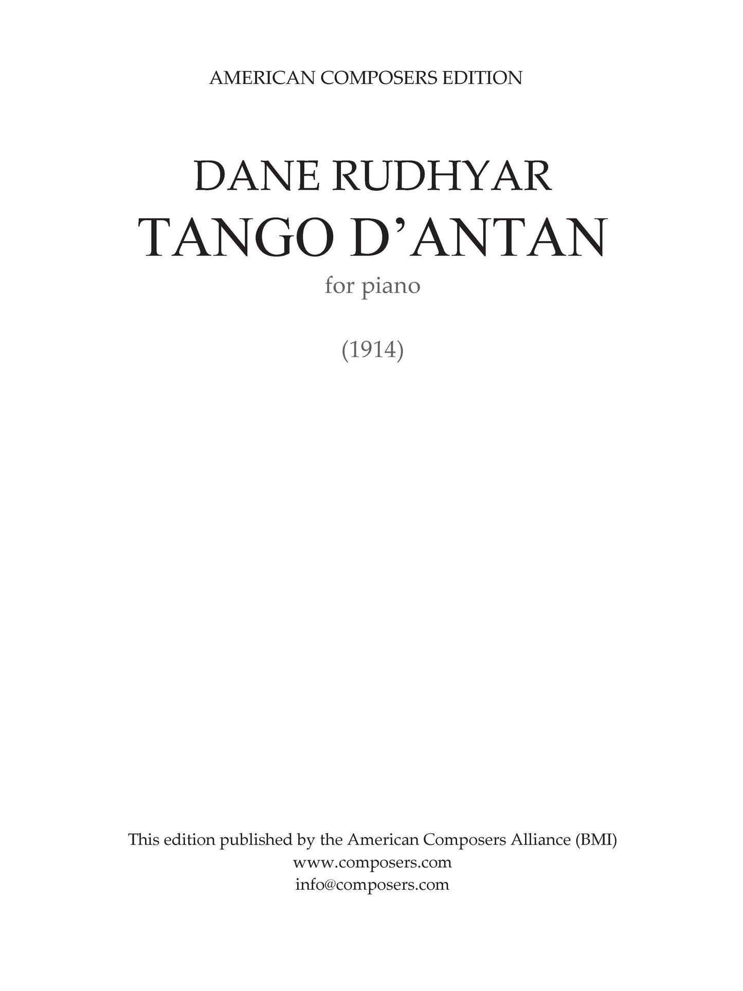 Tango D'Antan