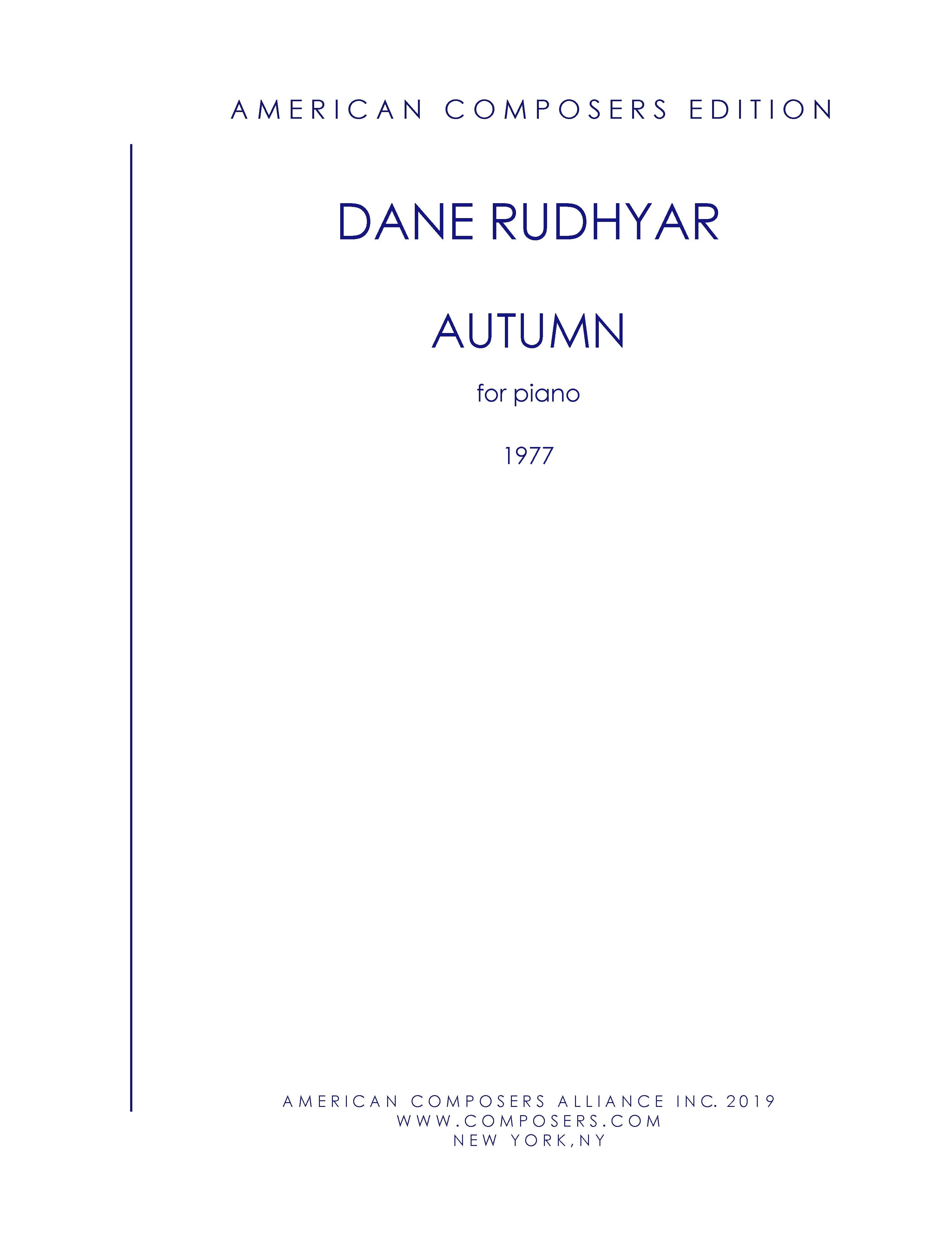 AUTUMN – American Composers Alliance